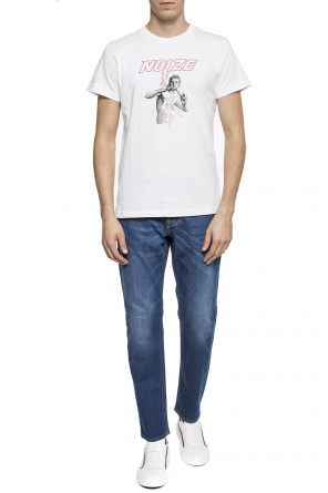 T-shirt with a print and logo, zdjęcie 2 T-shirt with a print and logo od Diesel